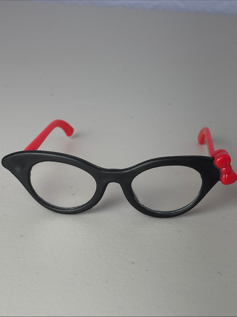 Our Generation Black and Red Cat-Eye Dress-Up Glasses with Bow for Doll